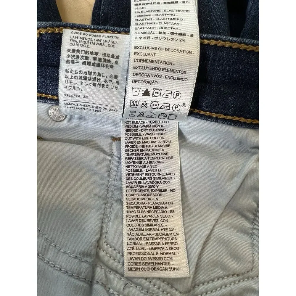 Levi's 311 Shaping Skinny Jeans Women's 33 Medium Wash Blue Stretch Denim Pants